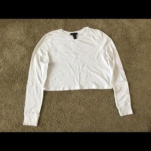 Forever 21 white crop top